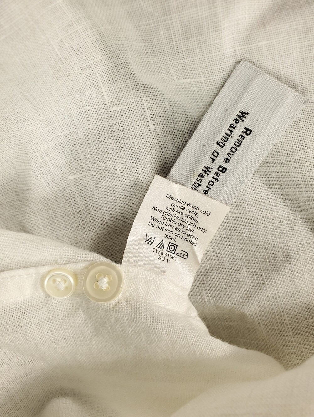 J Crew Baird McNutt Irish Linen Shirt Large White Button Up Lightweight Summer - Picture 7 of 12